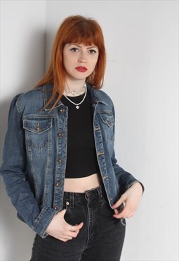 Vintage Tommy Hilfiger Denim Jacket Blue