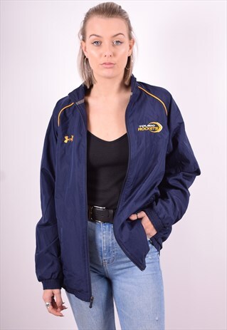 UNDER ARMOUR WOMENS VINTAGE TRACKSUIT TOP JACKET SMALL 90'S