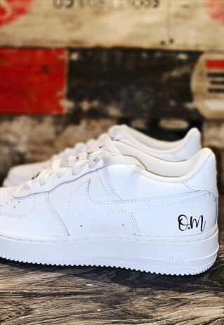 NIKE CUSTOM AIR FORCE 1- CUSTOM -PERSONALISED INITIALS