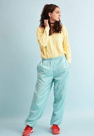 80'S RETRO ATHLEISURE SPORTS TRACKSUIT BOTTOMS