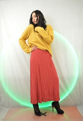 VINTAGE RED DOTTY SKIRTS