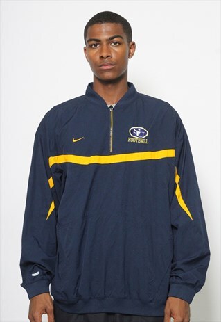 VINTAGE NIKE SU FOOTBALL 1/4 ZIP WINDBREAKER JACKET