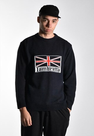 1990S LAMBRETTA UNION JACK LOGO JUMPER
