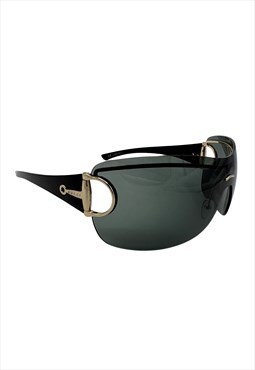 Gucci Sunglasses Rimless Oversized Shield Wrap Visor Ski 