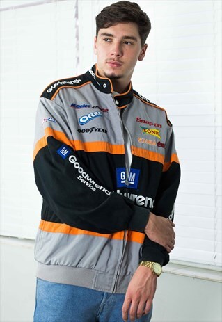 VINTAGE NASCAR RACING JACKET LOGO 90S M 38.3