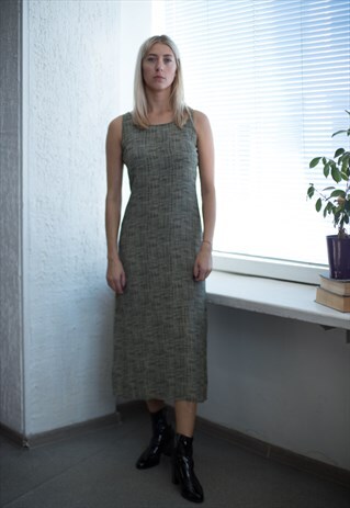 VINTAGE 90'S PATTERNED SLEEVELESS DRESS