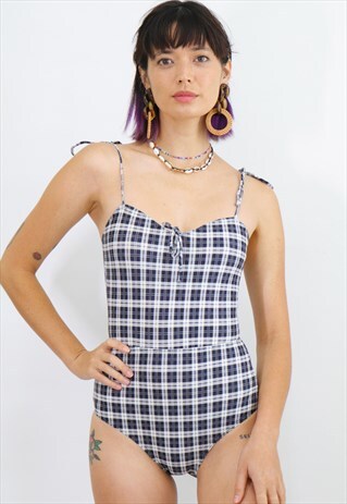 EZRA ONE-PIECE SWIMSUIT -GINGHAM PRINT