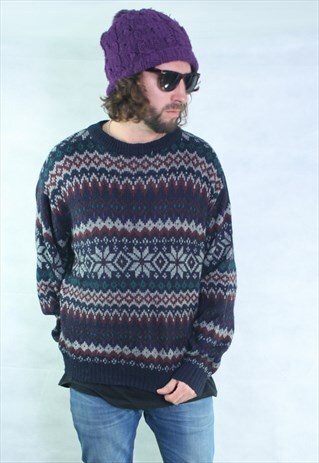 VINTAGE KNIT JUMPER OVERSIZED KNIT
