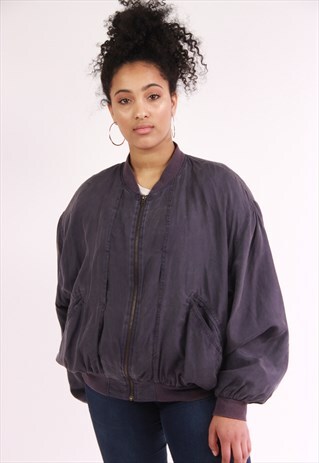 VINTAGE PURPLE SILK JACKET