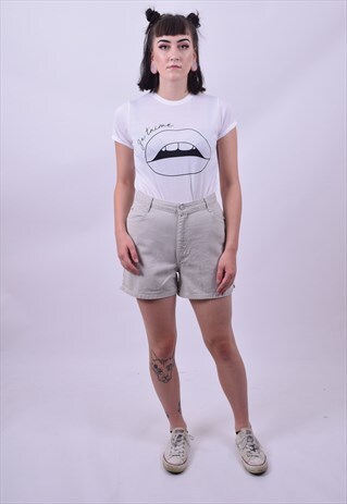 VINTAGE 90'S HIGH WAIST MOM DENIM SHORTS SIZE 8 SMALL 10