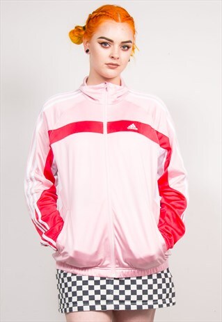 90'S VINTAGE ADIDAS BABY PINK TRACKSUIT JACKET