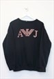 Vintage Giorgio Armani sweatshirt in black. Best fits M
