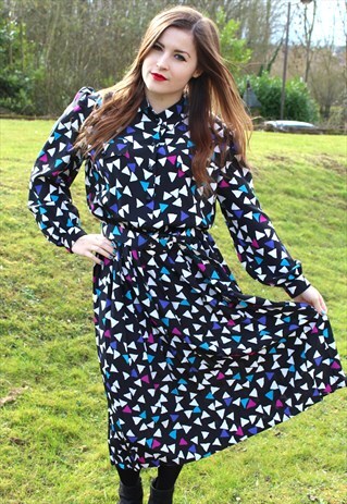 VINTAGE 80S DRESS - SIZE 12/14 - STUNNING - PARTY