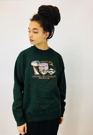 VINTAGE DISNEY EMBROIDERED SWEATSHIRT