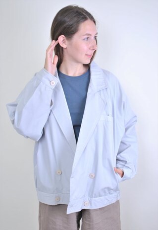 GREY MILITARY BOMBER JACKET