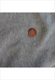 VINTAGE GIANNI VALENTINO GREY QUARTERZIP SWEATSHIRT WOMENS