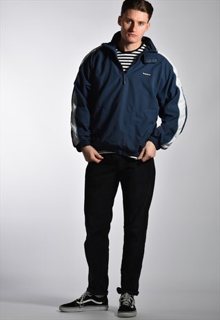 VINTAGE 1990S REEBOK CLASSIC PULLOVER WINDBREAKER JACKET