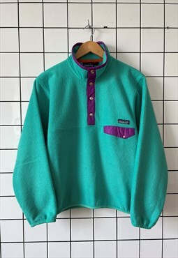 PATAGONIA Fleece Jacket Pullover 90s Synchilla Snap T