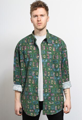 VINTAGE AZTEC PATTERNED SHIRT
