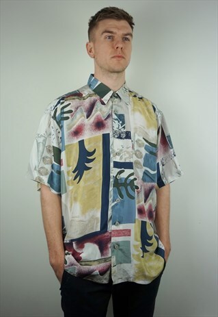 PURE SILK PATTERNED SHIRT