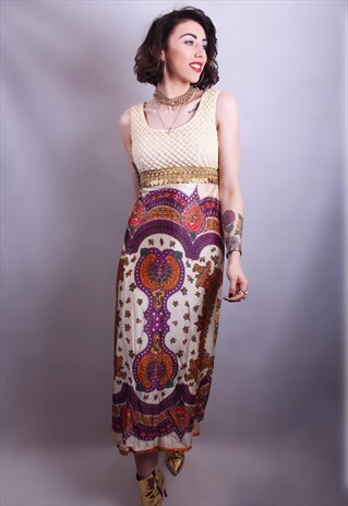 BOHO 70'S DRESS