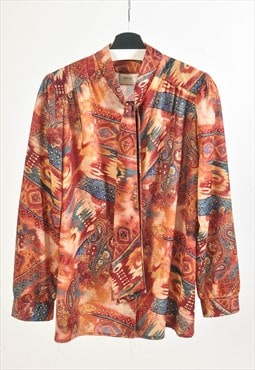 Vintage 80s BLOCH blouse in abstract print