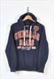 Vintage NFL Chicago Bears Hoodie Sweatshirt Navy Medium