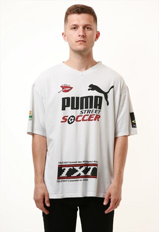 90S VINTAGE PUMA STREET SOCCER COTTON T-SHIRT 15422