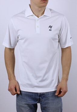 Vintage Nike Short Sleeve Polo Mickey Mouse Logo