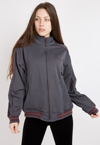 VINTAGE GREY REEBOK TRACK JACKET