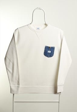 Vintage Lee Crewneck Sweatshirt White