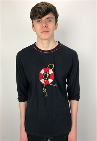 90S VINTAGE PIERRE CARDIN EMBROIDERED T-SHIRT