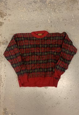 Vintage Eddie Bauer Knitted Jumper Funky Patterned Knit