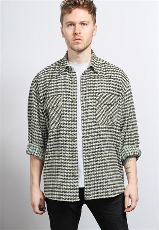 VINTAGE AZTEC PATTERNED SHIRT
