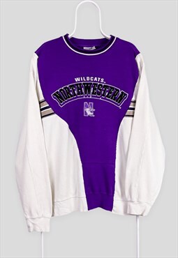 Reworked American Football Sweatshirt Northwestern Wildcats