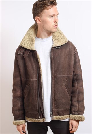 VINTAGE AVIATOR SHEEPSKIN JACKET