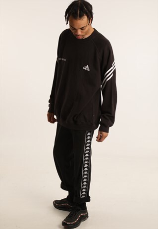 VINTAGE ADIDAS EMBROIDERED LOGO SWEATSHIRT