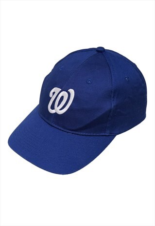 Vintage MLB Washington Nationals Blue Baseball Cap Mens