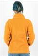 WOMEN'S M SWEATSHIRT FLEECE PILE SHERPA ORANGE JUMPER JACKET