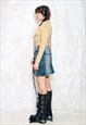 VINTAGE Y2K CARGO DENIM SKIRT IN BLUE JEANS