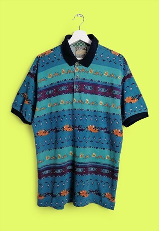 KILLTEC VINTAGE 80'S HAWAII PRINT POLO SHIRT / T-SHIRT