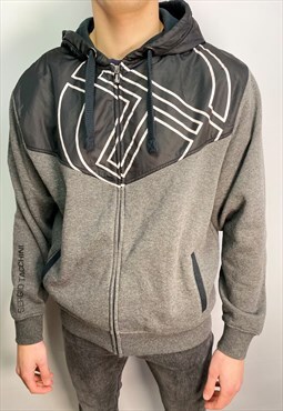 Vintage Sergio Tacchini hoodie/jacket in grey (L)