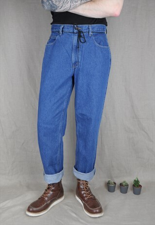 LL BEAN DARK WASH DENIM JEANS