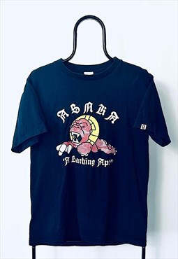 A Bathing Ape Large Graphic Roaring Ape Navy 00s T-Shirt