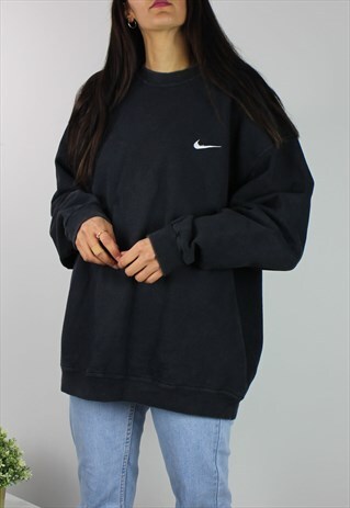VINTAGE NIKE SWEATSHIRT W TICK LOGO FRONT
