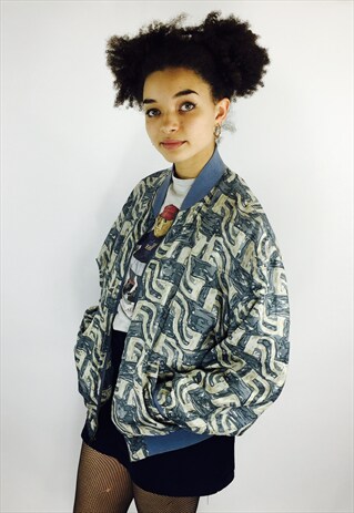 SILK BOMBER JACKET