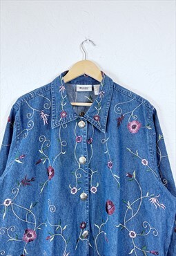Vintage Floral Denim Jacket