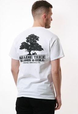 90s GILDAN SHADE TREE Vintage Graphic Print T-shirt 16759