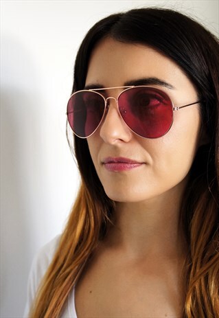 PINK AVIATOR SUNGLASSES