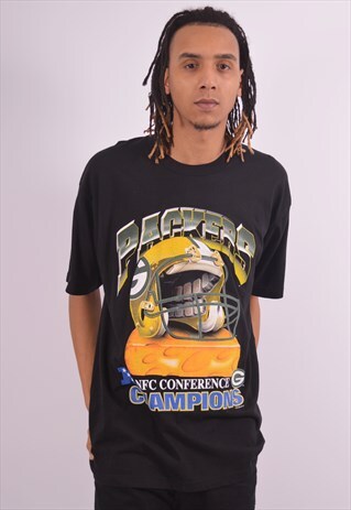VINTAGE PACKER'S T-SHIRT TOP BLACK
